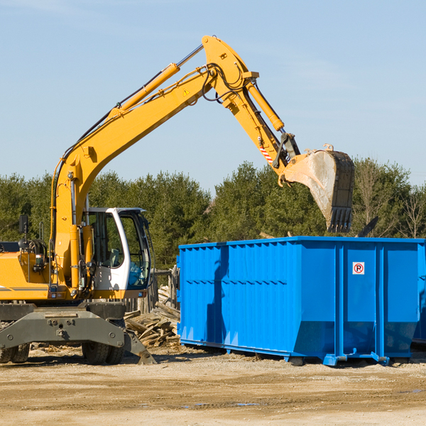 can i choose the location where the residential dumpster will be placed in Bogus Brook MN